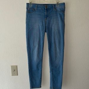 Mid rise ankle skinny jeans